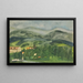 Landscape with Houses - Arnold Peter Weisz-Kubínčan — framed artwork on a wall
