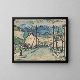 Arnold Peter WeiszKubnan - Sad man in the village.webp