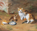 Famiglia di gatti - Arthur Alfred Brunel de Neuville — vista dell’opera