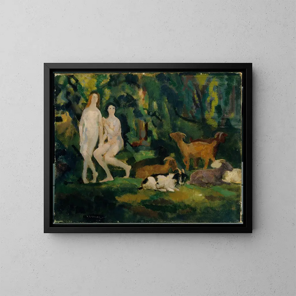 Gouttes de rosée - Arthur Bowen Davies — quadro incorniciato alla parete