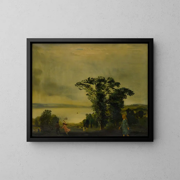 Notre rivière Hudson - Arthur Bowen Davies — quadro incorniciato alla parete