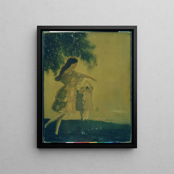 Die Tänzer - Arthur Bowen Davies — gerahmtes Bild an der Wand