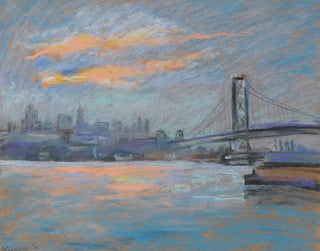 Arthur Clifton Goodwin - View of the Brooklyn Bridge.webp