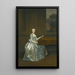 Ritratto di una dama seduta a un clavicembalo, possibilmente Lucy duchessa di St Albans deceduta nel 1752 - Arthur Devis