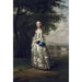 Reproduktion des Gemäldes Portrait einer Dame in einer Landschaft - Arthur Devis