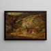 Cervo e due cerbiatti - Arthur Fitzwilliam Tait — quadro incorniciato alla parete