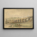 Viaduc de Todmorden sur le chemin de fer de Manchester et Leeds, Angleterre - Arthur Fitzwilliam Tait — framed artwork on a wall
