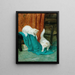 Cats playing - Arthur Heyer — framed artwork on a wall