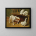 Cane e gatti - Arthur Heyer — quadro incorniciato alla parete