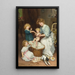 L'heure du bain de bébé - Arthur John Elsley — gerahmtes Bild an der Wand