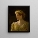 Donna in abito giallo - Arthur Merton Hazard — quadro incorniciato alla parete