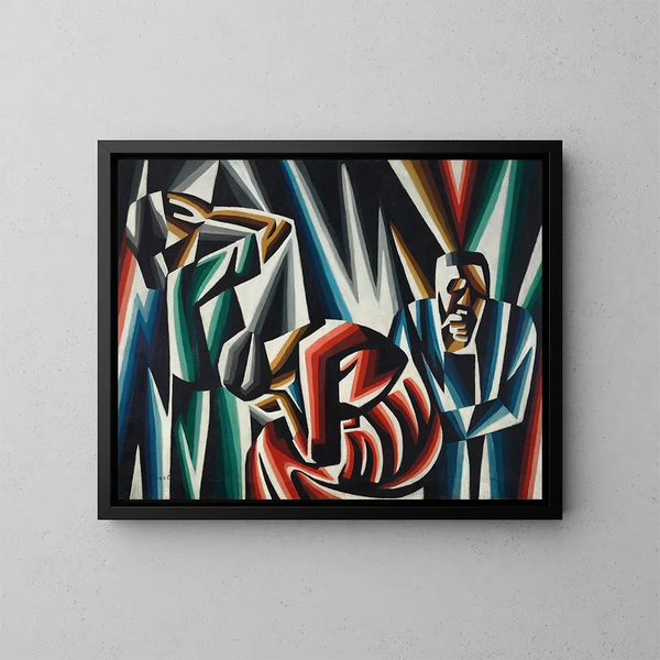 Drei Figuren - Arthur Segal — gerahmtes Bild an der Wand