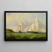The Yacht Cambria off Ryde, Isle of Wight - Arthur Wellington Fowles — framed artwork on a wall