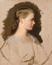 Portrait of Klementyna Szembek née Dzieduszycka, sketch - Artur Grottger — artwork view