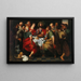 Das letzte Abendmahl - Artus Wolfaerts und Atelier — gerahmtes Bild an der Wand