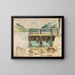 Landschaft mit einem Steg - Ary Ernest Renan — gerahmtes Bild an der Wand