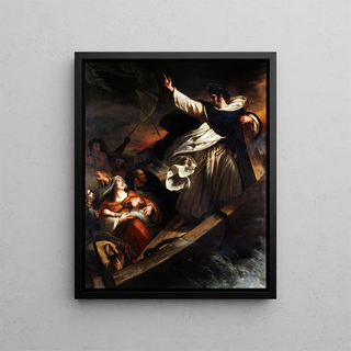 Ary Scheffer - Saint Thomas Aquinas preaching trust in God during the storm.webp