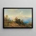 Vue de Capri - Ascan Lutteroth — gerahmtes Bild an der Wand