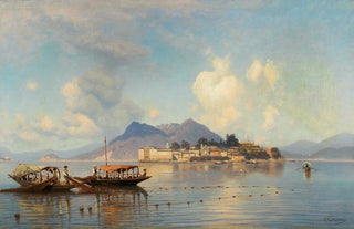 Ascan Lutteroth - A view of Isola Bella on Lake Maggiore.webp