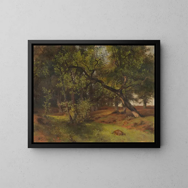 Landschaft bei Aumhle - Ascan Lutteroth — gerahmtes Bild an der Wand