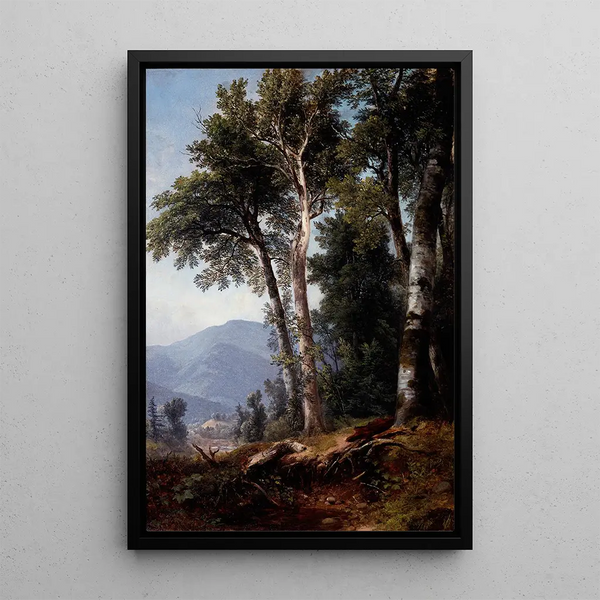 Paesaggio boscoso - Asher Brown Durand — quadro incorniciato alla parete