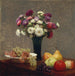 Asters und Früchte auf einem Tisch - Henri Fantin-Latour — Ansicht des Kunstwerks