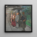 Attesa alla seconda fermata del tram - Josef Engelhart — quadro incorniciato alla parete