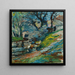 At the riverbank Marseille - Adolphe Monticelli — framed artwork on a wall