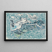 Le Scheerhorn nella neve e il Griesstock - August Babberger — quadro incorniciato alla parete