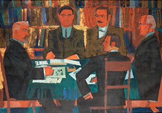 August Babberger - Gruppenbildnis des Senats der Karlsruher Akademie.webp