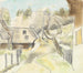 Winter vor dem Haus - August Babberger — Ansicht des Kunstwerks