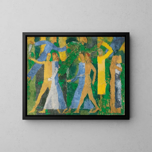 Paar im Wald II - August Babberger — gerahmtes Bild an der Wand