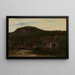 Studio paesaggistico con un lago - August Cappelen — quadro incorniciato alla parete