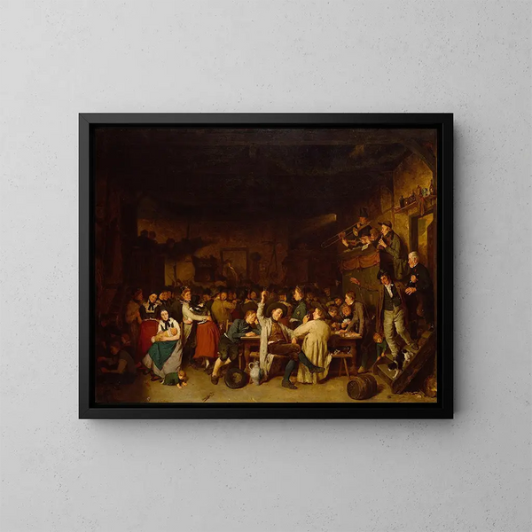 Feste dei contadini della Westfalia - August Jernberg — quadro incorniciato alla parete