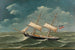 Brig Hermine von Ueckermünde unter dem Kapitän R. Franck - August Lasczky — Ansicht des Kunstwerks