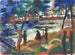 Fischer am Flussufer - August Macke — Ansicht des Kunstwerks