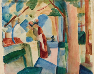 Al cimitero di Thoune - August Macke — vista dell’opera