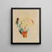 Großes Blumenpot-Gemälde - August Macke — gerahmtes Bild an der Wand