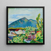Paesaggio primaverile a Tegernsee - August Macke — quadro incorniciato alla parete