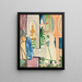 Nella sala del tempio - August Macke — quadro incorniciato alla parete