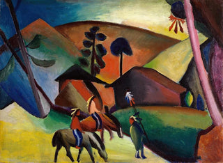 August Macke - Indians on Horses.webp