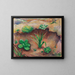 Kleine Pflanzen im Wald - August Macke — gerahmtes Bild an der Wand