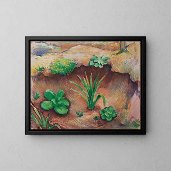 Piccoli piante nella foresta - August Macke — quadro incorniciato alla parete