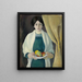Portrait aux pommes - August Macke — gerahmtes Bild an der Wand