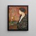 Studie eines Porträts von Elisabeth Gerhardt - August Macke — gerahmtes Bild an der Wand