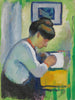 Donna che scrive - August Macke — vista dell’opera