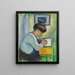 Donna che scrive - August Macke — quadro incorniciato alla parete