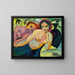 Zwei Mädchen im orientalischen Stil - August Macke — gerahmtes Bild an der Wand