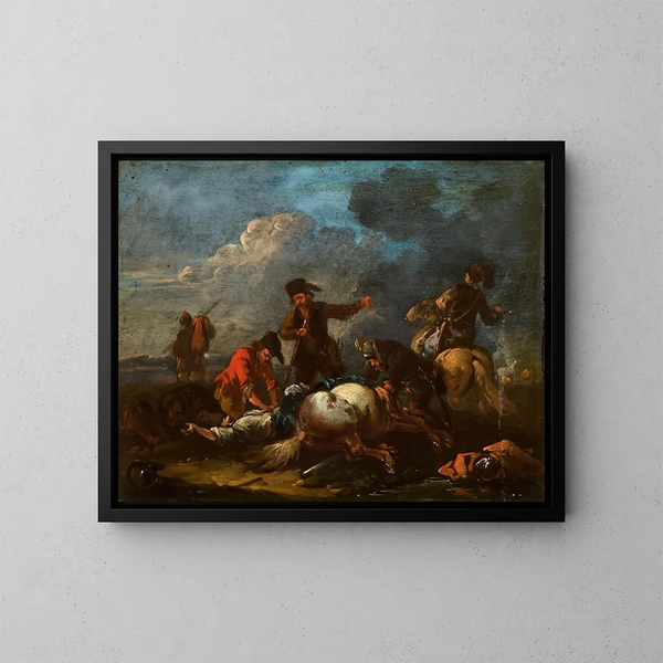 Dieb - August Querfurt — gerahmtes Bild an der Wand
