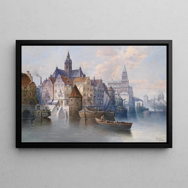 August Von Siegen - Hafenansicht.webp